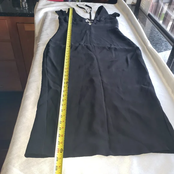 MONSE Harness Midi Dress in Black Sz 8